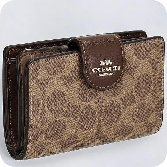 COACH（コーチ） 二つ折り財布 レディース ブランド シグネチャー