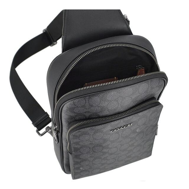 コーチボディバック コーチ ボディバッグ メンズ ブランド COACH CZ393 QBMI5 チャコール