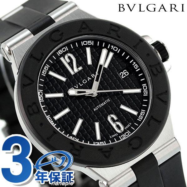 在庫僅少 21日は3万円割引クーポンにポイント最大倍 Dg40bsvd アナログ 腕時計 40mm Diagono Bvlgari ブルガリ ブラック Bvlgari Dg40bsvd 腕時計 メンズ 自動巻き 40mm ディアゴノ 時計 メンズ腕時計
