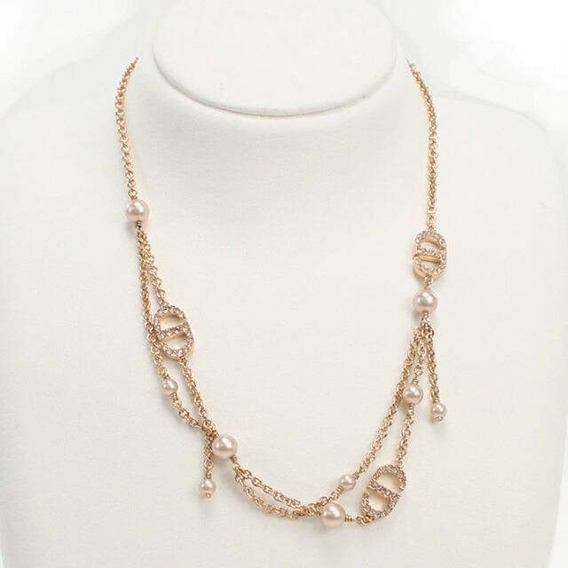 ディオール ネックレス レディース ブランド Christian Dior インド N2701 ゴールド系 アクセサリーの画像