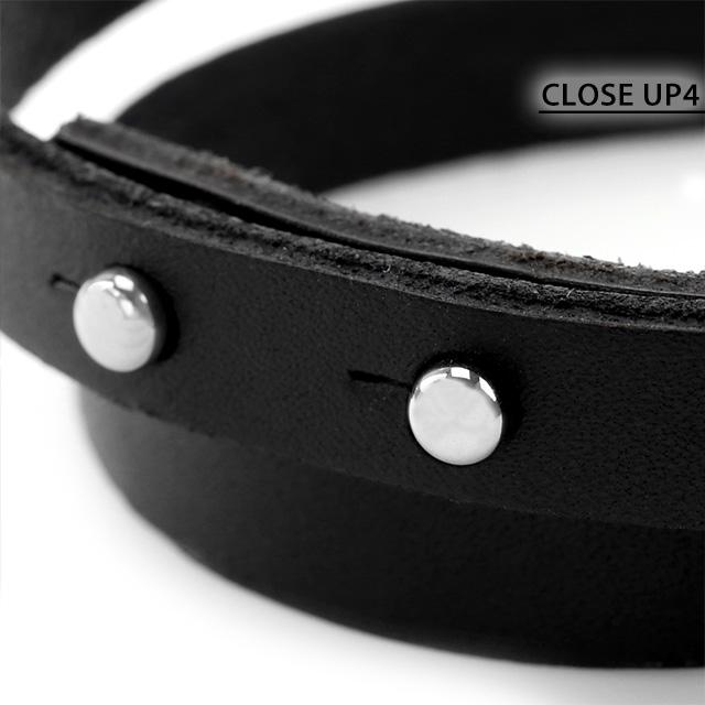 美品 正規品 ディーゼル レザーブレスレット ブラック DIESEL ディーゼル ブランド ブレスレット メンズ レディース