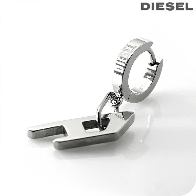 DIESEL ステンレススチール フープピアス DIESEL ディーゼル ピアス アクセサリー スタッドピアス フープ
