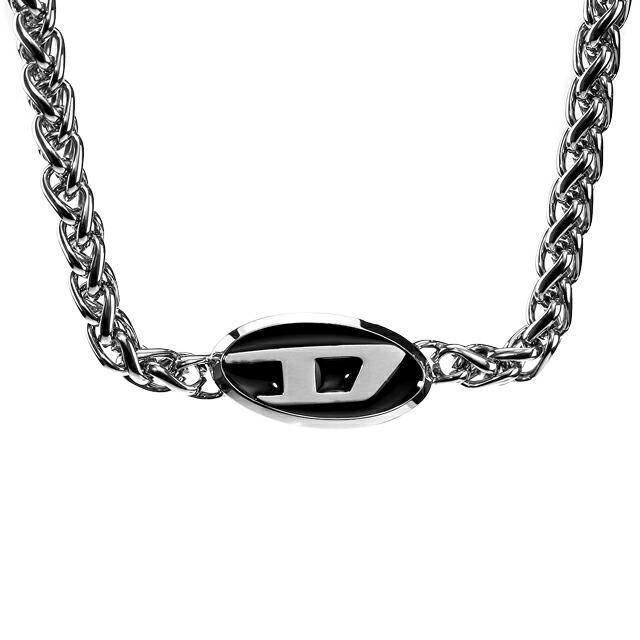 美品 DIESEL ディーゼル ネックレス DX1470040 ロゴ シルバー DIESEL（ディーゼル） ネックレス ペンダント メンズ レディース