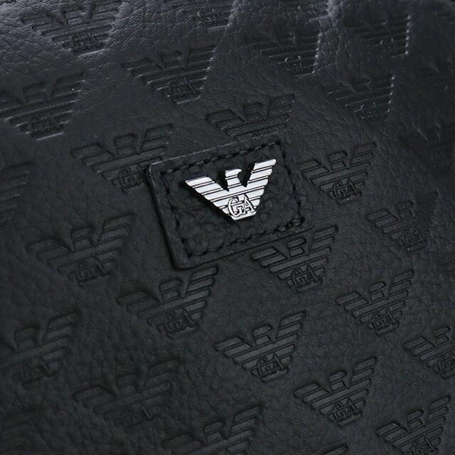 エンポリオ・アルマーニ リュック メンズ ブランド EMPORIO ARMANI レザー ブルガリア Y4O449 BLACK ブラック バッグの画像