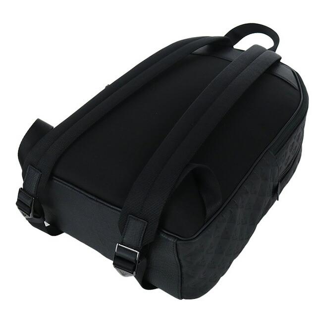 エンポリオ・アルマーニ リュック メンズ ブランド EMPORIO ARMANI レザー ブルガリア Y4O449 BLACK ブラック バッグの画像