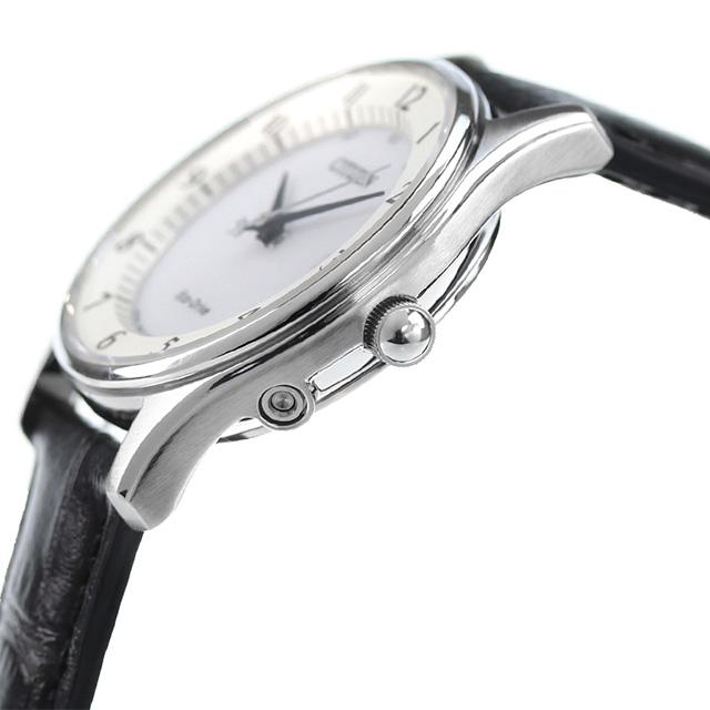 シチズン コレクション エコドライブ ソーラー電波 日本製 カレンダー 薄型 革ベルト ES0000-10A CITIZEN レディース 腕時計 ブランドの画像