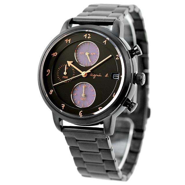 毎日さらに+10倍 アニエスベー 腕時計 ブランド マルチェロ ソーラー メンズ FCRD997 オールブラック 黒