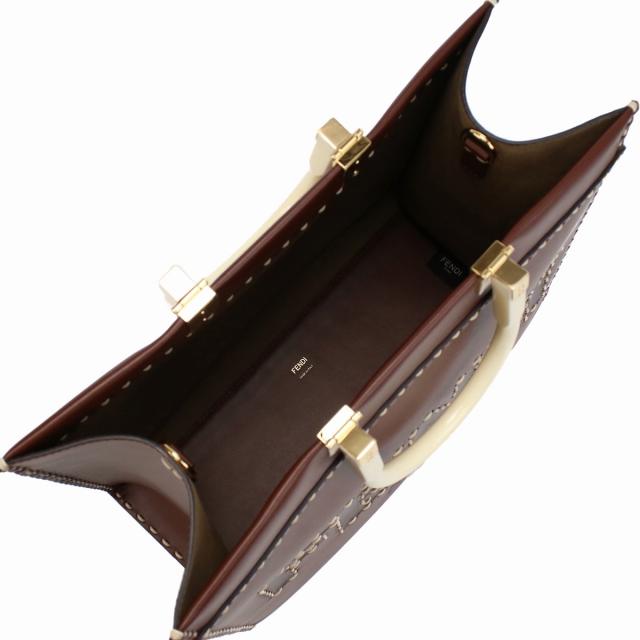 フェンディ ブランド トートバッグ レディース レザー イタリア 8BH386 ブラウン系 バッグ おしゃれ プレゼント ギフト_7