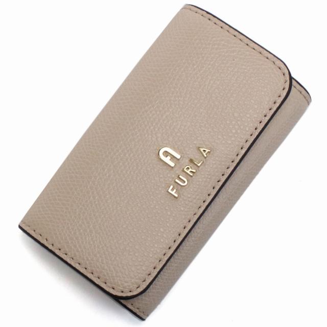 新品　FURLA ベージュ レザー キーケース FURLA（フルラ） ブランド キーケース レディース 4連 レザー WR00436