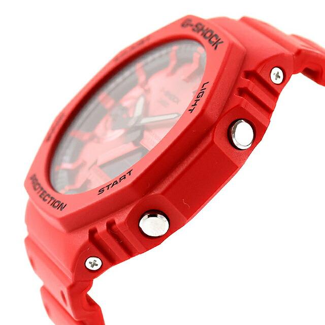 【新品】カシオ CASIO G-SHOCK 腕時計 メンズ GA-2100RRB-4ADR アナログデジタル 2100シリーズ ANALOG DIGITAL 2100 Series クォーツ 電池式 レッドxレッド アナデジ表示 G-SHOCK gショック ジーショック 2100 アナログデジタル 2100シリーズ