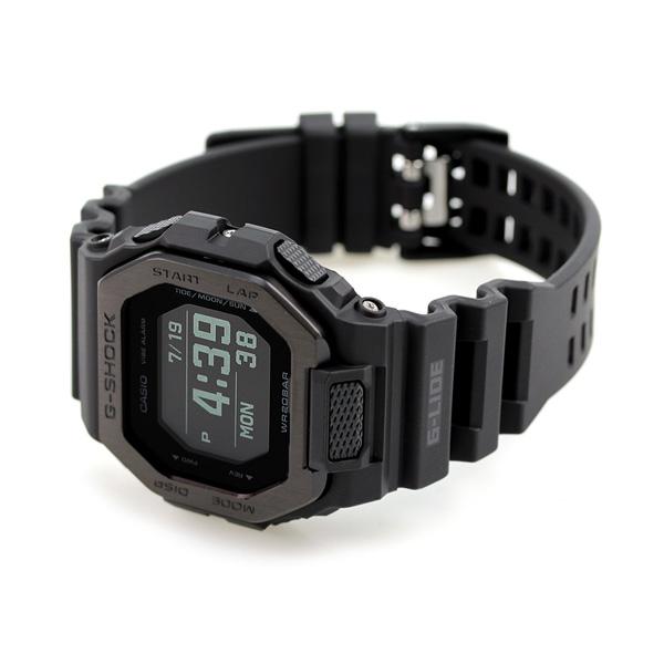 毎日さらに+10倍 gショック ジーショック G-SHOCK Gライド クオーツ ムーンデータ タイドグラフ メンズ 腕時計 GBX-100NS-1DR オールブラック カシオ CASIO｜nanaple-ya｜04