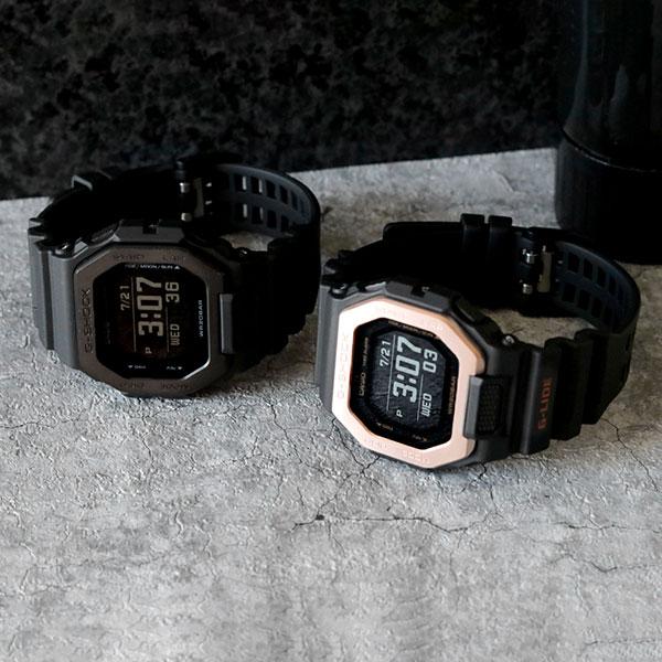gショック ジーショック G-SHOCK Gライド クオーツ ムーンデータ タイドグラフ メンズ 腕時計 GBX-100NS-1DR オールブラック カシオ CASIOの画像