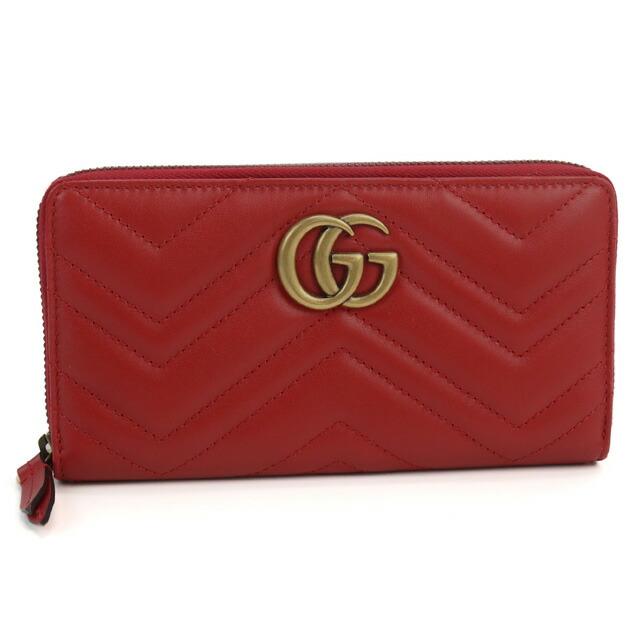 GUCCI グッチ 長財布ラウンドファスナー レディース ブランド レザー