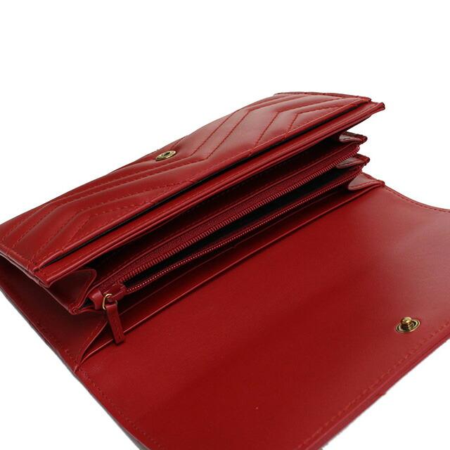 GUCCI（グッチ） 長財布ニ折小銭入付き レディース ブランド レザー