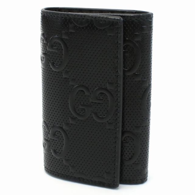 GUCCI（グッチ） ブランド キーケース メンズ 6連 GGエンボスレザー