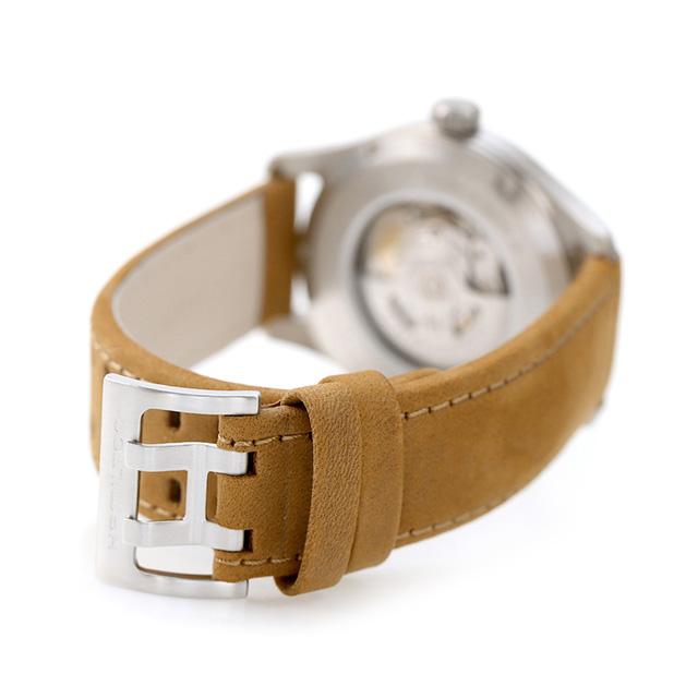 ハミルトン カーキ フィールド チタニウム オート 42mm 自動巻き 機械式 腕時計 ブランド メンズ チタン 革ベルト H70545560 アナログ グリーンの画像