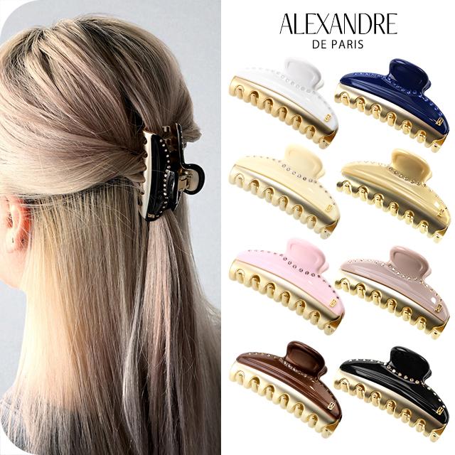 ハート型ストーン付き　アレクサンドルドゥパリ　クリップ Babyクリップ｜ALEXANDRE DE PARIS（アレクサンドル ドゥ パリ）