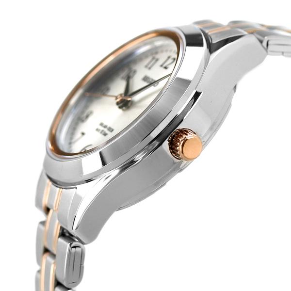 【新品】シチズン CITIZEN REGUNO 腕時計 レディース KM4-139-93 レグノ ソーラーテック ペア スタンダードシリーズ リングソーラー ソーラー（J710） シルバーxシルバー/ピンクゴールド アナログ表示 REGUNO（CITIZEN） シチズン 腕時計 ブランド エコドライブ ソーラー