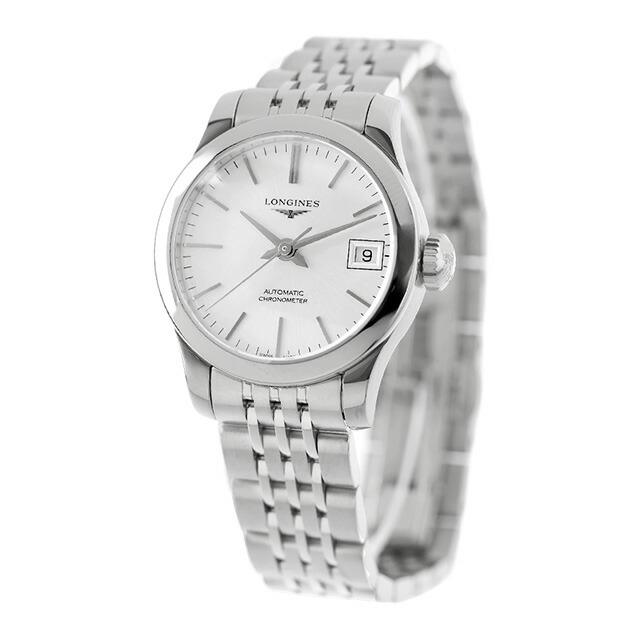 LONGINES ロンジン アナログ 腕時計 シルバー レディース ブランド レコード ロンジン 自動巻き 腕時計 ブランド レディース LONGINES L2