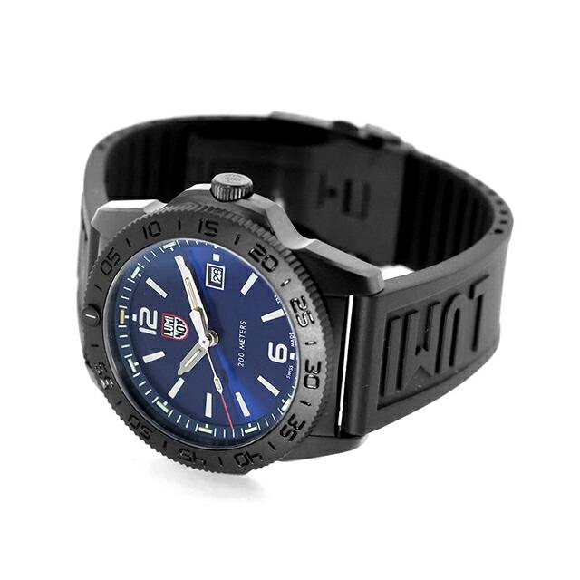 LUMINOX クォーツ腕時計 ブラック ブルー LUMINOX（ルミノックス） 美品/ X2.2003 Sea Bass Carbonox シーバス