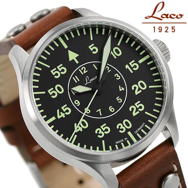大人女性の Laco ラコ 時計 パイロット アーヘン39 39mm パイロットウォッチ ドイツ製 自動巻き メンズ 腕時計 861990 腕時計