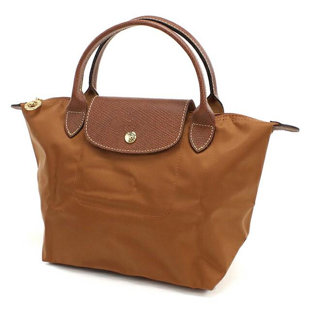 Longchamp トートバッグ ブラウン Lサイズ ル プリアージュ ロンシャン ハンドバッグ レディース ブランド