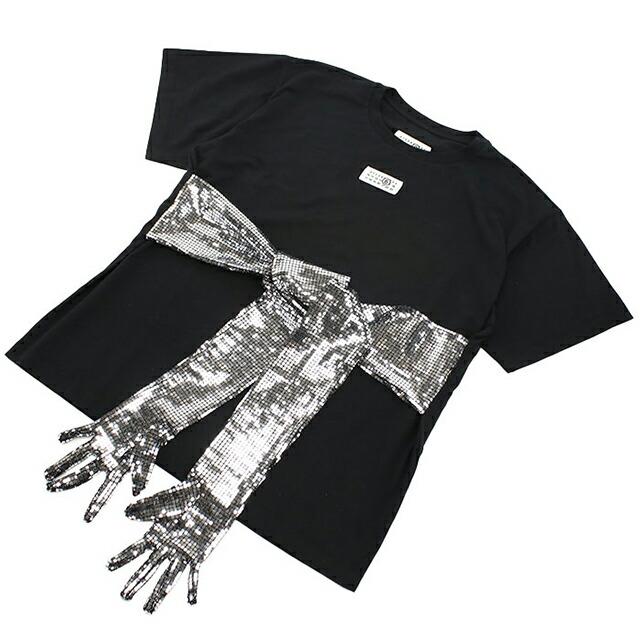 エムエムシックス 半袖Ｔシャツ レディース ブランド MM6 S52GC0358 ブラック ウェア 選べるモデルの画像