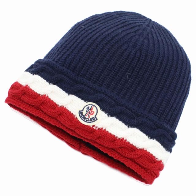 美品✨MONCLER ベビー ニット帽 MONCLER（モンクレール） ブランド ベビー帽子 赤ちゃん ニット