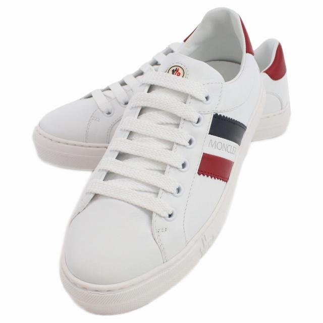 モンクレール MONCLER レディーススニーカー ブラック/ホワイト MONCLER モンクレール ブランド スニーカー レディース レザー