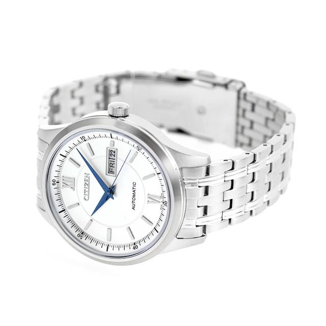シチズン コレクション メカニカル クラシックデイ＆デイト 自動巻き 腕時計 ブランド メンズ CITIZEN COLLECTION NY4050-62A シルバー 日本製の画像