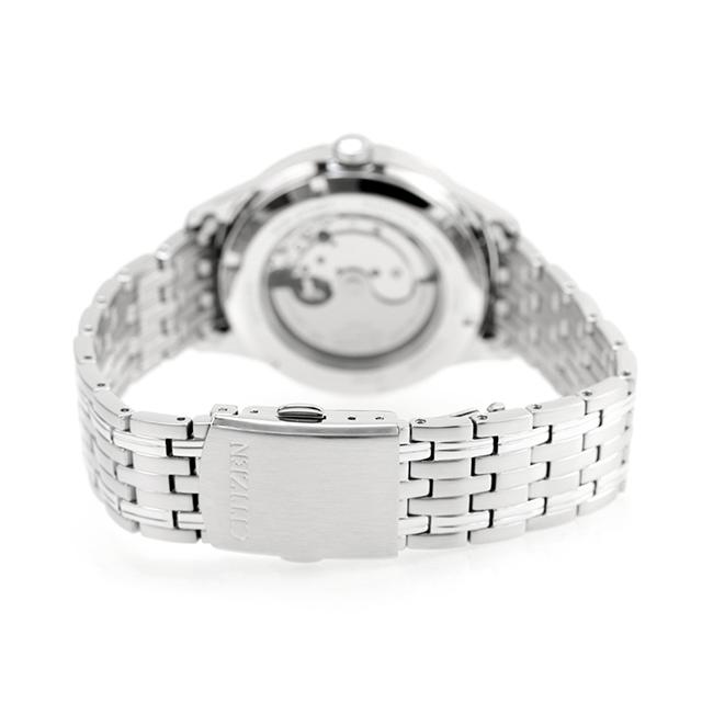 シチズン コレクション メカニカル クラシックデイ＆デイト 自動巻き 腕時計 ブランド メンズ CITIZEN COLLECTION NY4050-62A シルバー 日本製の画像
