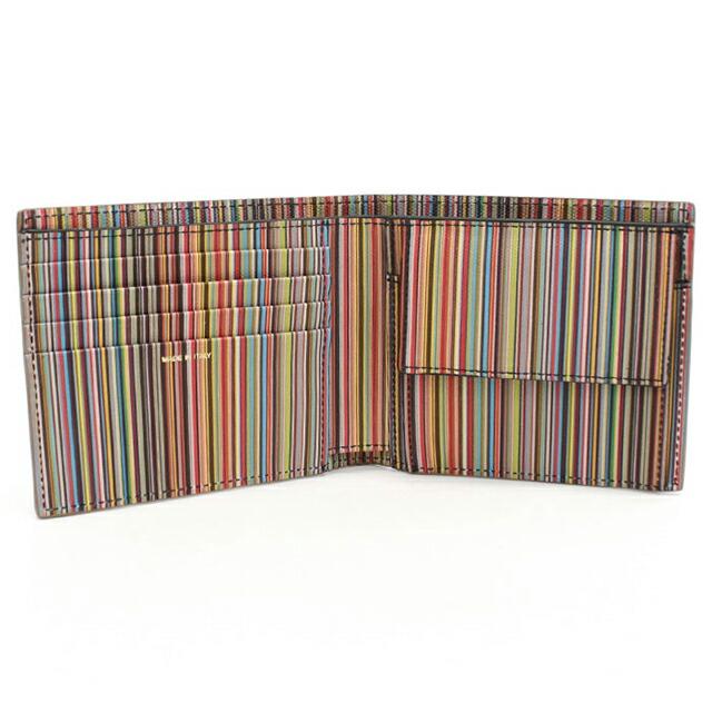 Paul Smith（ポール・スミス） 二つ折り財布 二折財布小銭入付き 二