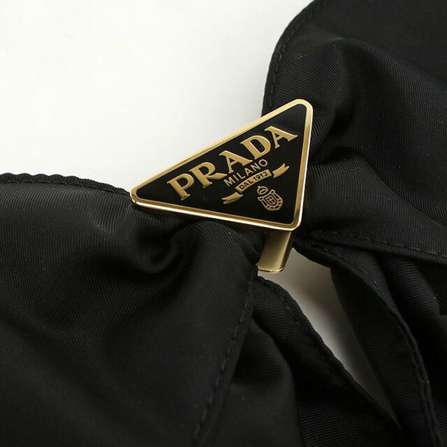 プラダ バレッタ レディース ブランド PRADA 1IF163 ブラック ヘアアクセサリーの画像