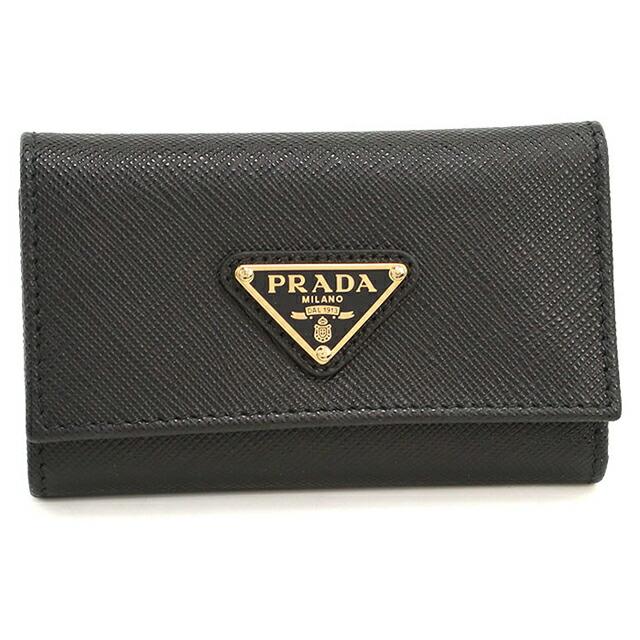 PRADA（プラダ） 4連キーケース コンパクト レディース ブランド PRADA