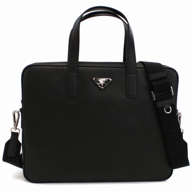 バッグ PRADA SAFFIANO TRAVEL 2VE368 NERO Black Saffiano Leather Work Bag | PRADA
