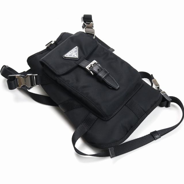 prada Sサイズ ブラック ナイロンハーネス PRADA（プラダ） ブランド 犬ハーネス 胴輪 ペット用品 PRADA TESSUTO