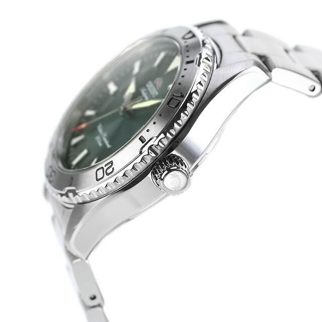 オリエント Sports Orient Mako 自動巻き 腕時計 ブランド メンズ ORIENT SPORTS RN-AC0Q13E アナログ グリーンの画像