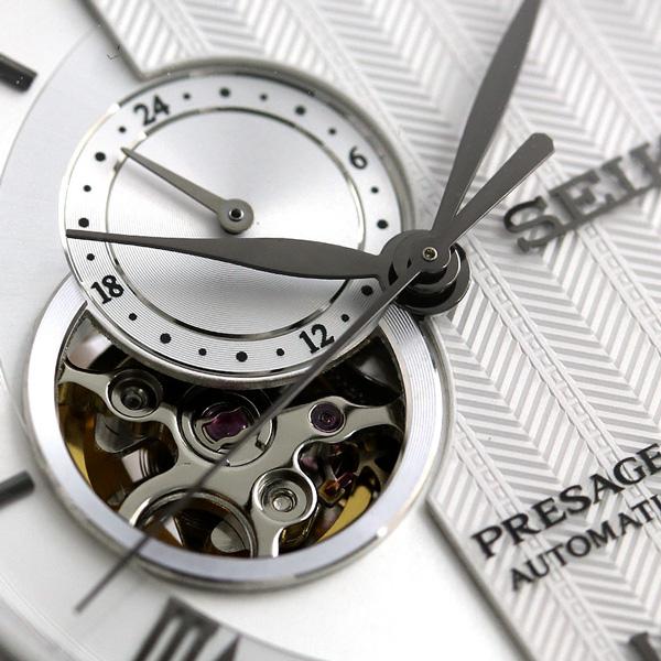 PRESAGE セイコー プレザージュ 自動巻き 機械式 オープンハート 革