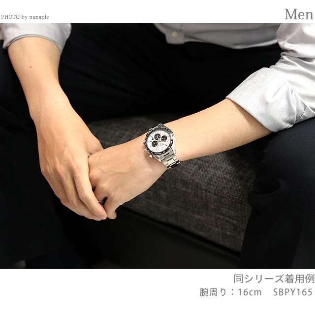 オリジナルデザイン手作り商品 [セイコーウオッチ] 腕時計 セイコー セレクション ソーラークロノグラフ The Standard SBPY167  メンズ シルバー 