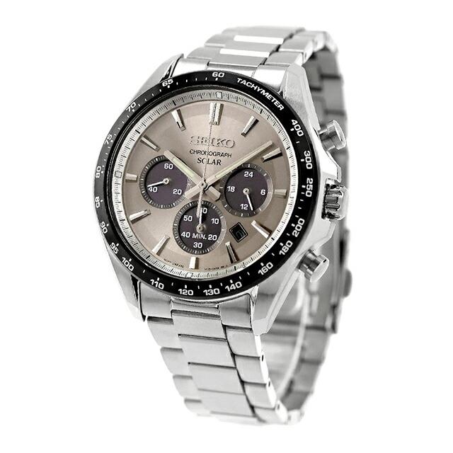 セイコーセレクション S Series ソーラー 腕時計 ブランド メンズ クロノグラフ SEIKO SELECTION SBPY181 アナログ グレーの画像