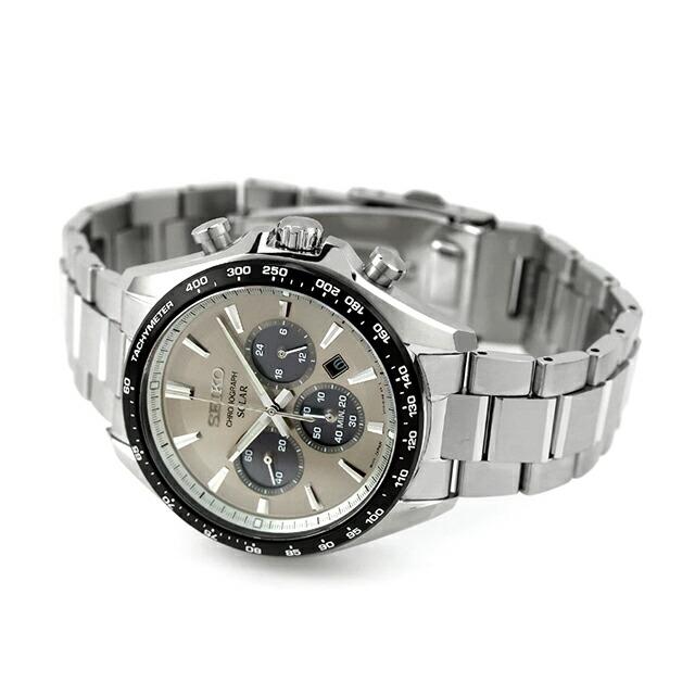 セイコーセレクション S Series ソーラー 腕時計 ブランド メンズ クロノグラフ SEIKO SELECTION SBPY181 アナログ グレーの画像
