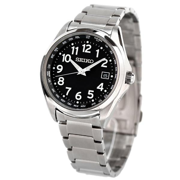 SEIKO 電波ソーラーウオッチ SEIKO SELECTION セイコーセレクション メンズ 見やすい チタン 日本製