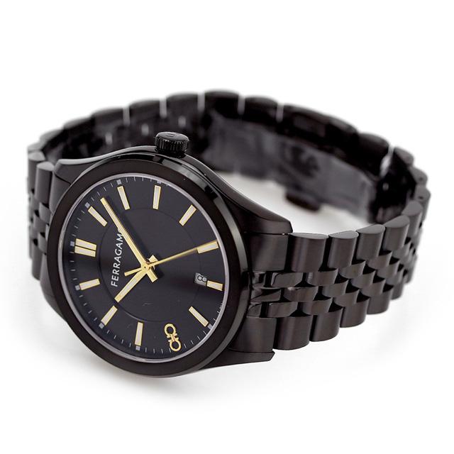 【電池交換済】フェラガモ Salvatore Ferragamo 腕時計 黒 FERRAGAMO サルヴァトーレ フェラガモ ニュー ジェント クオーツ