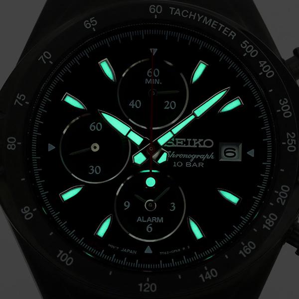 毎日さらに+10倍 セイコー ジウジアーロ マッキナスポルティーバ 限定モデル メンズ 腕時計 ブランド SNAF87PC SEIKO オールブラック レッド 黒 時計｜nanaple-ya｜06