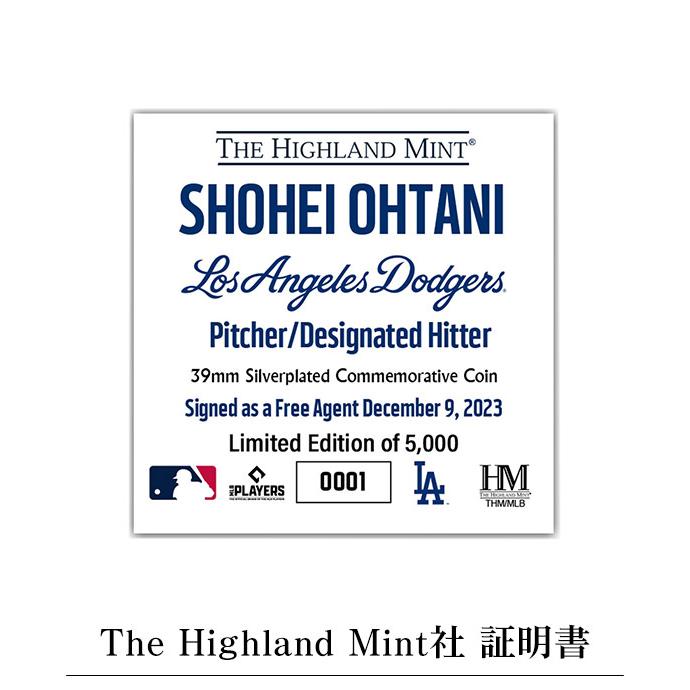 大谷翔平 コイン 移籍記念 入団記念 シルバーコイン ロサンゼルス