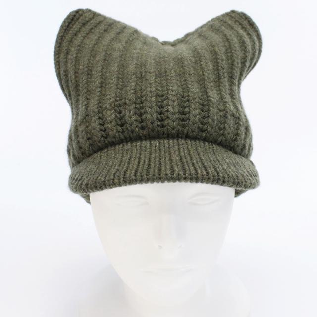 ステラマッカートニー (STELLA McCARTNEY)グレー ニット帽 新品未使用正規品】ステラマッカートニー STELLA MCCARTNEY