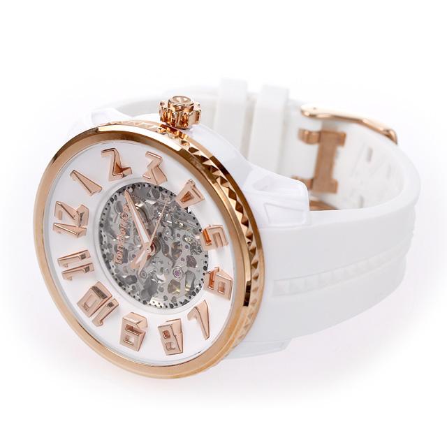 希少✨TENDENCE テンデンス 腕時計 自動巻き ホワイト 裏スケ スポーツ Tendence テンデンス スポーツ 自動巻き 機械式 腕時計 ブランド