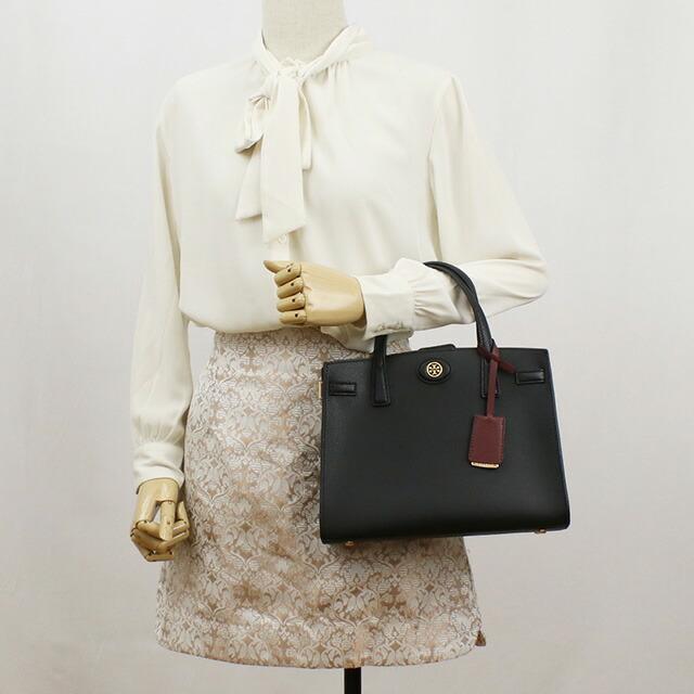 [美品] TORY BURCH トリーバーチ　トートバッグ ブラック　大容量 Tory Burch トリーバーチ トートバッグ ショルダーバッグ 本革
