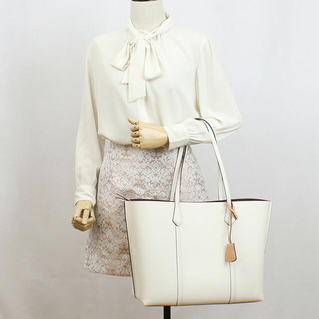 TORY BURCH トリーバーチ トートバッグ レザー ペリー A4 ホワイト TORY BURCH（トリーバーチ） トートバッグ レディース ブランド TORY