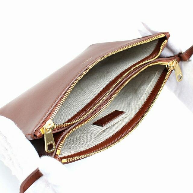 アーペーセー A.P.C. ショルダーバッグ レディース F61404-PXAWV-CAD sac sarah ブラウンの画像